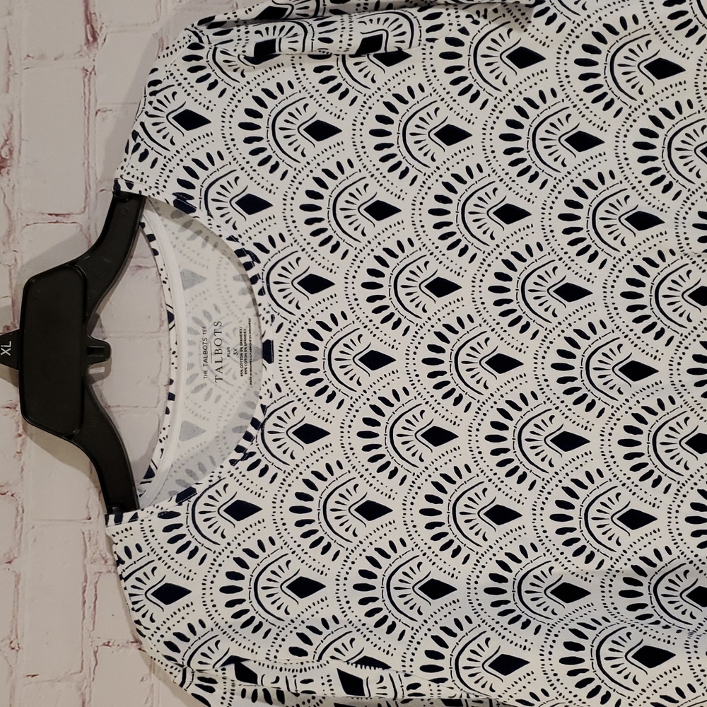 Talbots Crewneck Tee - Scallop Fans Size 3x - Picture 2 of 5